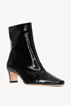 STAUD - WALLY ANKLE BOOT BLACK PATENT
