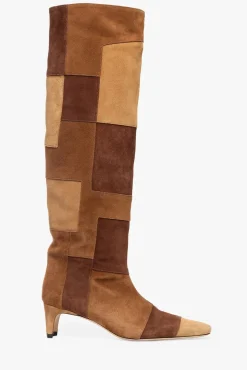STAUD - WALLY BOOT TAN PATCHWORK