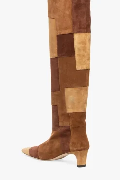 STAUD - WALLY BOOT TAN PATCHWORK