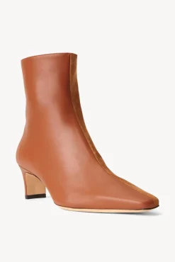 STAUD - WALLY SPLIT ANKLE BOOT TAN