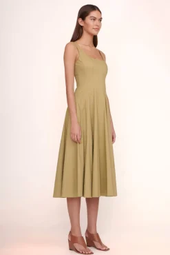 STAUD - WELLS DRESS KHAKI