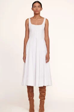 STAUD - WELLS DRESS WHITE