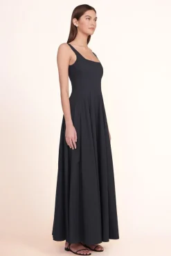 STAUD - WELLS MAXI DRESS BLACK