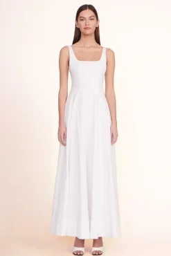 STAUD - WELLS MAXI DRESS WHITE