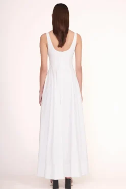 STAUD - WELLS MAXI DRESS WHITE