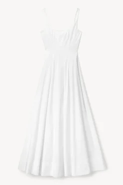STAUD - WELLS MAXI DRESS WHITE