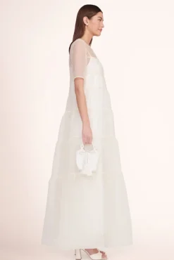 STAUD Bridal Accessories- ZOE BEADED BAG CREAM SWIRL