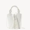 STAUD - ZOE BEADED BAG CREAM SWIRL