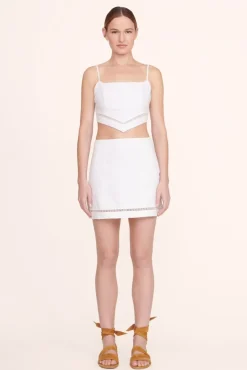 STAUD -TORI SKIRT - WHITE