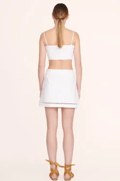 STAUD -TORI SKIRT - WHITE